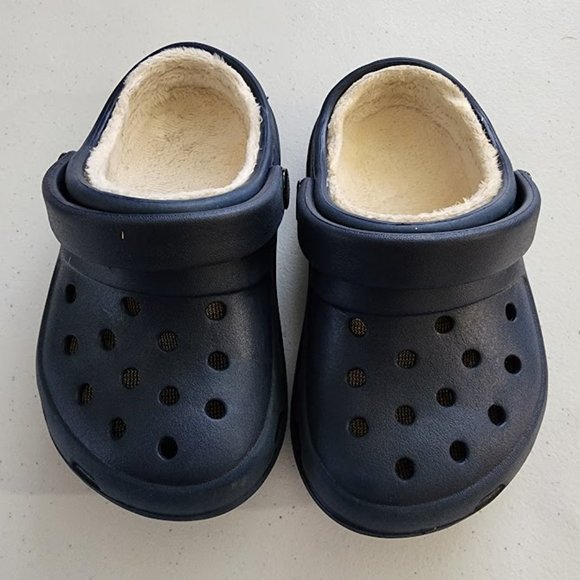 Jibbitz By Crocs Children Sandals C8 Navy Blue. - Picture 2 of 7